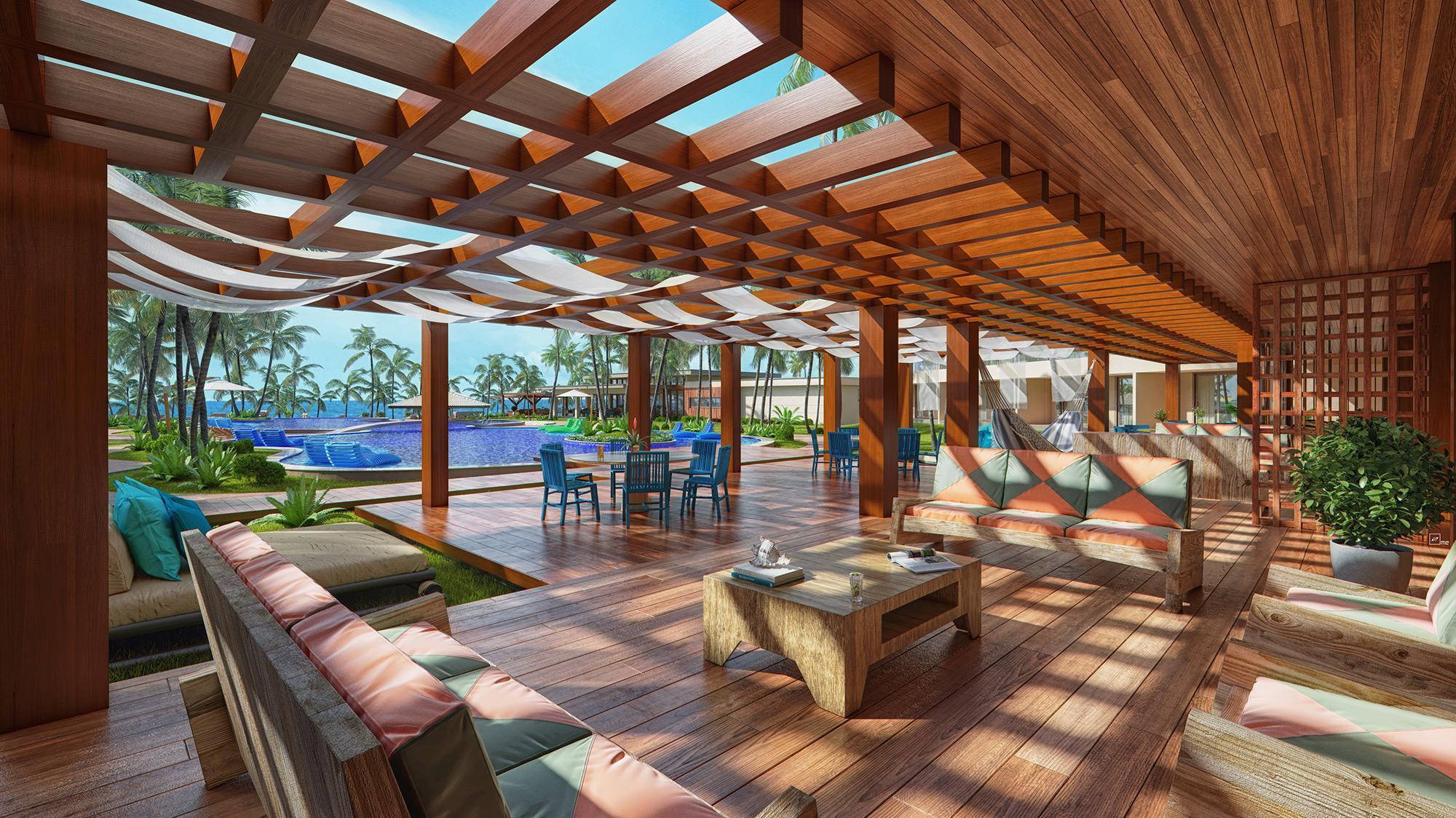 Carmel Cumbuco Resort Eksteriør billede The interior of the resort